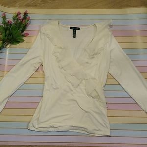 Lauren Ralph Lauren Cream V neck Blouse